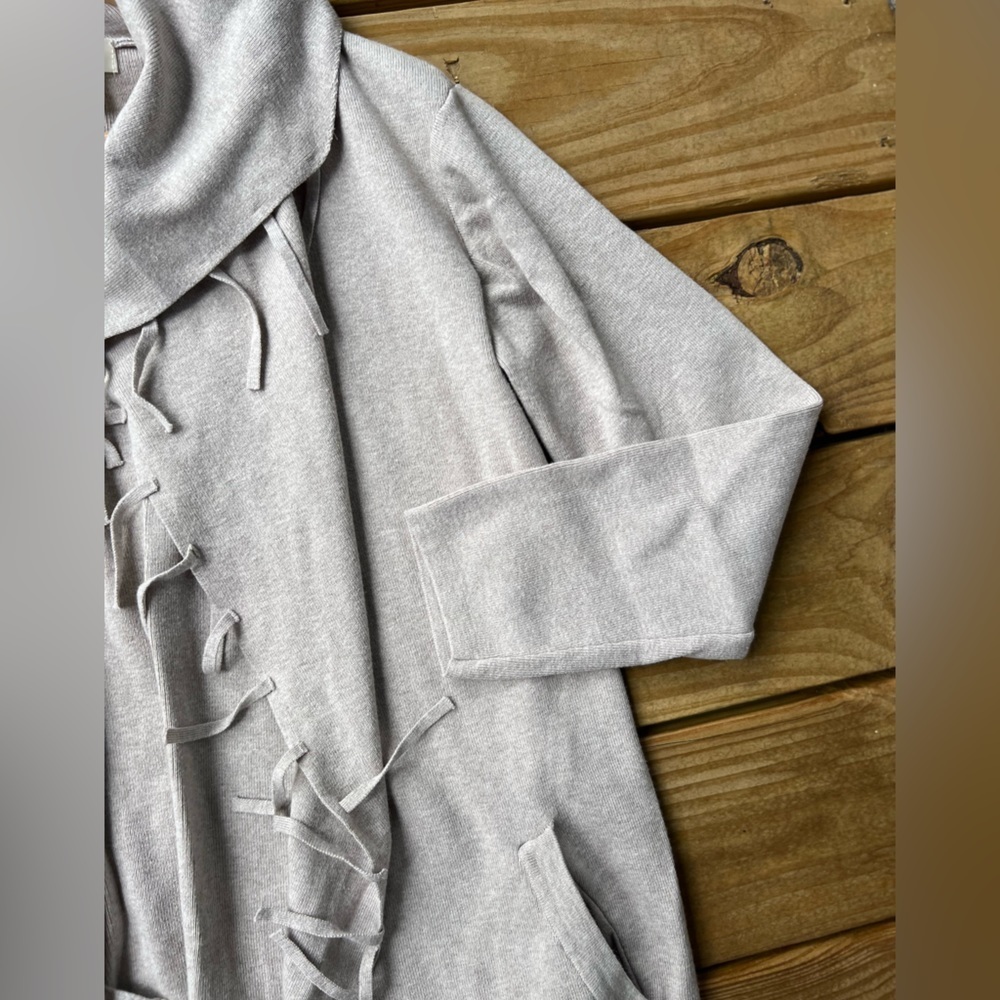Style & Co medium fringe long sleeve cardigan - Picture 3 of 11